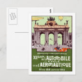1913 Transportation Expo Poster Postkarte (Vorne/Hinten)