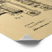 1913 Vintage Kamerapatentkunst Zeichnend Print Poster (Ecke)