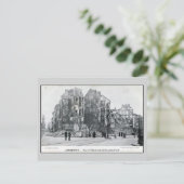 1914 Bombenangriff auf Volkstraat in Antwerpen Postkarte (Stehend Vorderseite)