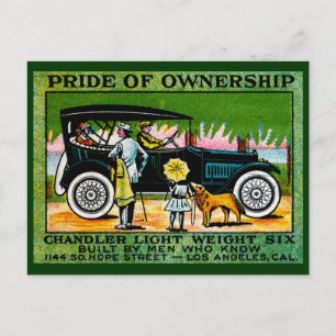 1914 Chandler Automobil Poster Postkarte