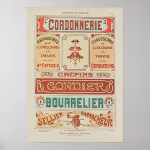 1914 Charayron Pochoir Kunst Ornament Pl21 Poster