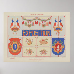 1914 Charayron Pochoir Kunst Ornament Pl25 Poster