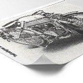 1914 das fliegende Merkel-Poster Poster (Ecke)