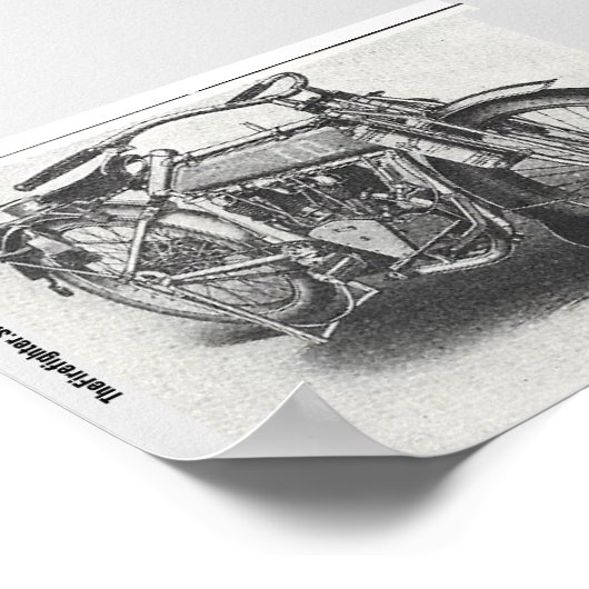 1914 das fliegende Merkel-Poster Poster (Ecke)