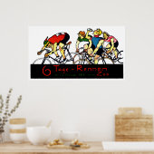 1914 Fahrradverleih Poster (Küche)