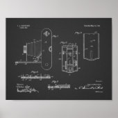 1914 Faltkamera Patent Art Zeichnend Druck Poster (Vorne)