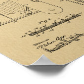 1914 Faltkamera Patent Art Zeichnend Druck Poster (Ecke)