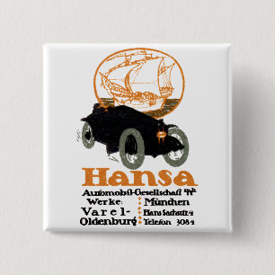 1914 Hansa Automobil Button
