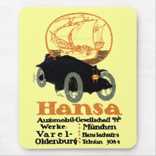 1914 Hansa Automobil Mousepad