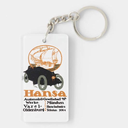 1914 Hansa Automobile Schlüsselanhänger (Rückseite)