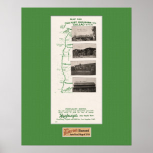 1914 Karte, Callao Utah bis Fort Shelborn Nevada Poster