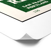 1914 Karte, San José bis Soquel Poster (Ecke)