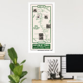 1914 Karte, San José bis Soquel Poster (Heimbüro)