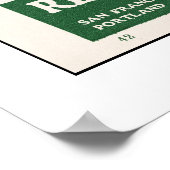 1914 Karte, Santa Barbara nach Ventura Poster (Ecke)