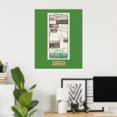 1914 Map, Fallen Leaf Lake und Tallac Poster (Heimbüro)