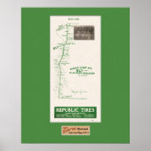 1914 Map, Fort Shelborn, Ely, and Sugar Loaf MT Poster (Vorne)