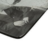 1914 Mr. & Mrs Hill RPPC B&W Foto Couple Image Schneidebrett (Ecke)