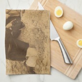 1914 Spaß am Strand in Deutschland RPPC Geschirrtuch (Viertel Falte)