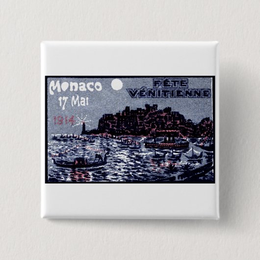 1914 Venezianisches Festival von Monaco Button (Vorderseite)