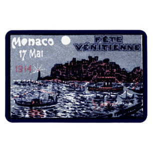 1914 Venezianisches Festival von Monaco Magnet