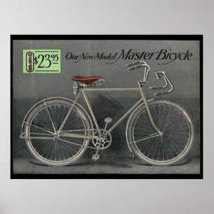 1914 Vintage Sears Master Fahrrad Werbeplakat Poster