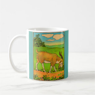 1914 Weidedruck für Großleinenziegen Kaffeetasse
