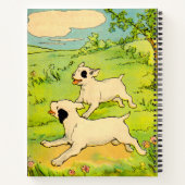 1914 zwei Hunde Kinderbuch-Illustration Notizblock (Rückseite)