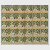 1914 zwei Hunde neugierig Geschenkpapier (Flach)