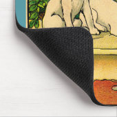 1914 zwei Hunde neugierig Mousepad (Ecke)