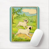 1914 zwei laufende Hunde Mousepad (Mit Mouse)