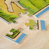 1914 zwei laufende Hunde Puzzle (Seite)