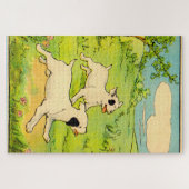1914 zwei laufende Hunde Puzzle (Horizontal)