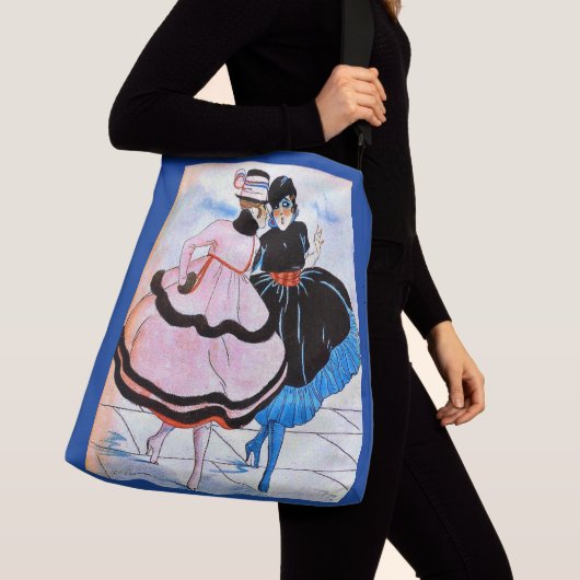 1915 Annie und Susie Tragetaschen Mit Langen Trägern (Von Nahem)