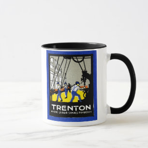 1915 Antik Trenton New Jersey Tasse