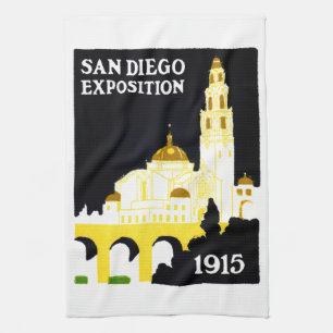1915 Ausstellung in San Diego Geschirrtuch