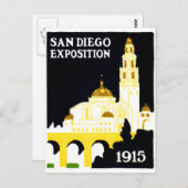 1915 Ausstellung in San Diego Postkarte (Vorne/Hinten)