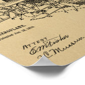 1915 Bootsflugzeug-Patentkunst Zeichnend Druck Poster (Ecke)