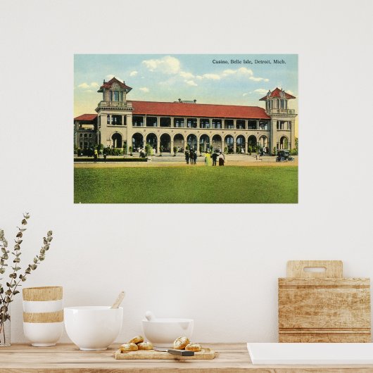 1915 Casino, Belle Isle, Detroit, MI Poster (Küche)