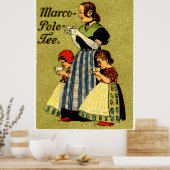 1915 genießt Marco Polo Tea Poster (Küche)
