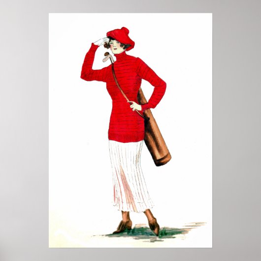 1915 Golf Print Poster (Vorne)