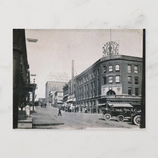1915 Oklahoma City, Downtown View, Vintag Postkarte (Vorderseite)
