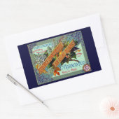 1915 Parfüm des weißen Lilac Rechteckiger Aufkleber (Umschlag)