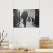 1915: Soldat mit Weihnachtsbaum Poster (Küche)