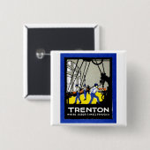 1915 Vintag Trenton New Jersey Button (Vorne & Hinten)