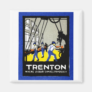 1915 Vintag Trenton New Jersey Magnet