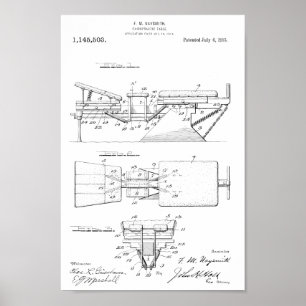 1915 Vintage Chiropraktiktische Tafelkunst Printwe Poster