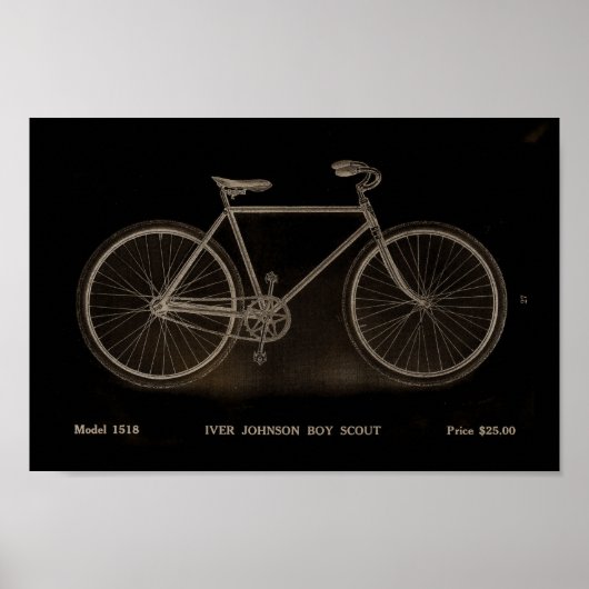 1915 Vintager Boy Scout Bicycle Ad Art Poster (Vorne)