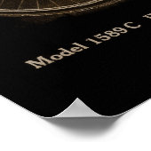 1915 Vintages Iver Johnson Bicycle Ad Art Poster (Ecke)