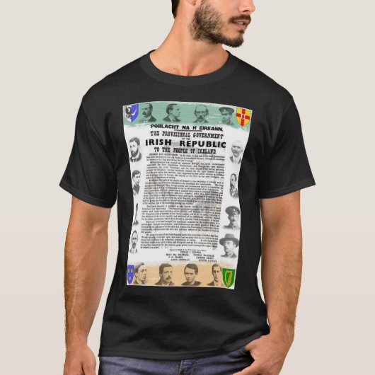 🍀 1916 Erklärung Irlands 🇮 🇪 T-Shirt (Vorderseite)