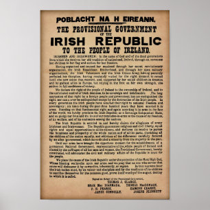 1916 Iren-Proklamation - ursprüngliche Kopie Poster
